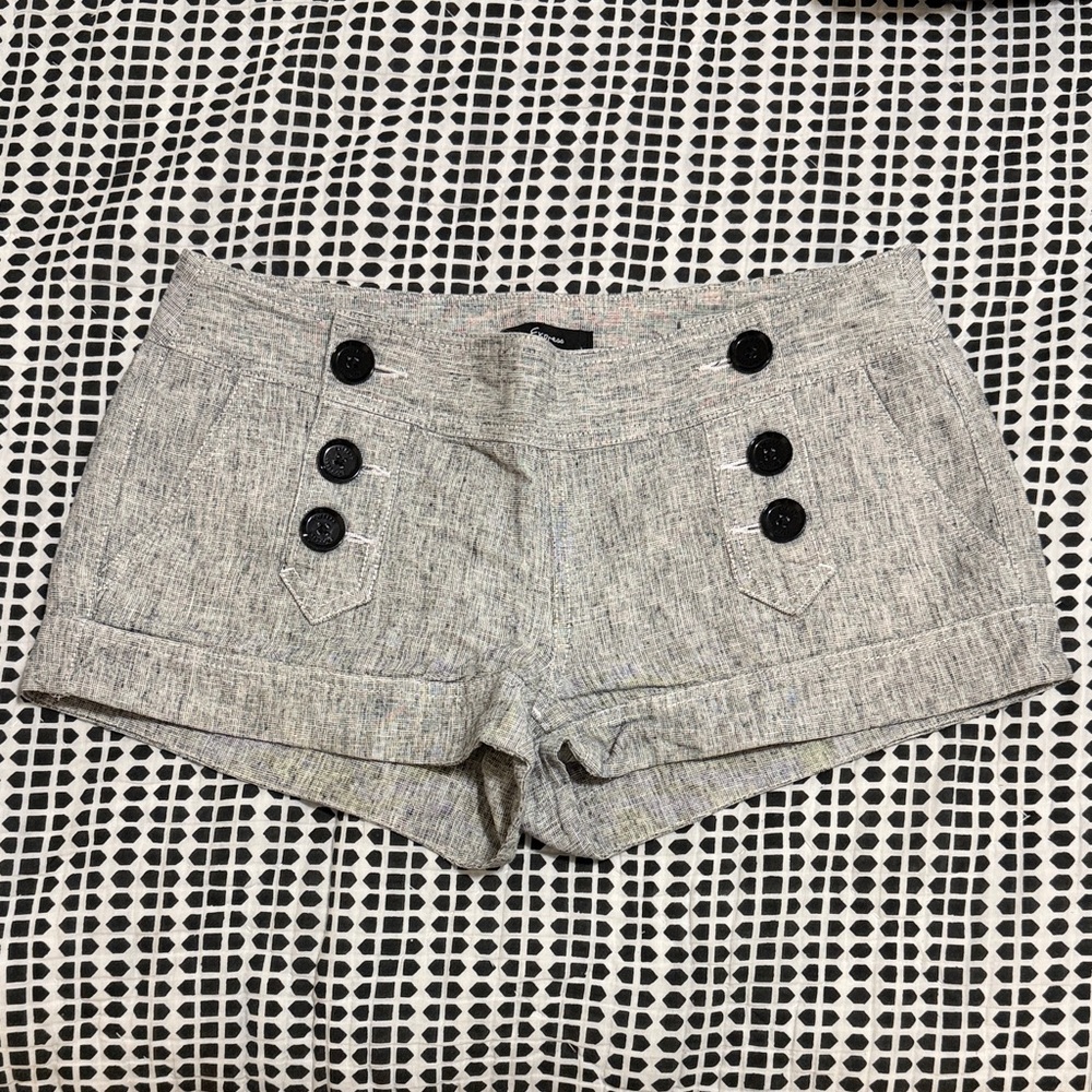 Black & White Low Rise Sailor Shorts